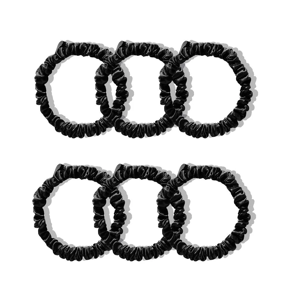 Consistent Skinny Scrunchie Set - Black Jade Smooth