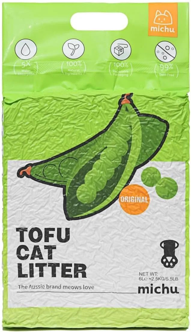 Certified Tofu Cat Litter Natural Clumping Tofu Cat Litter Fast Clumping and Easily Scoop-able 5.5lb 88oz 5 Scents - 4 Pack Flexible