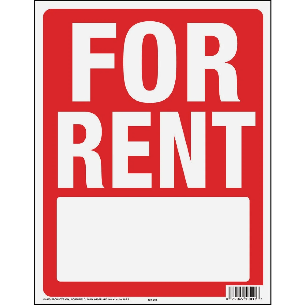 Carefully Designed Hy-Ko 14x18 In. for Rent Sign With Frame Trusted
