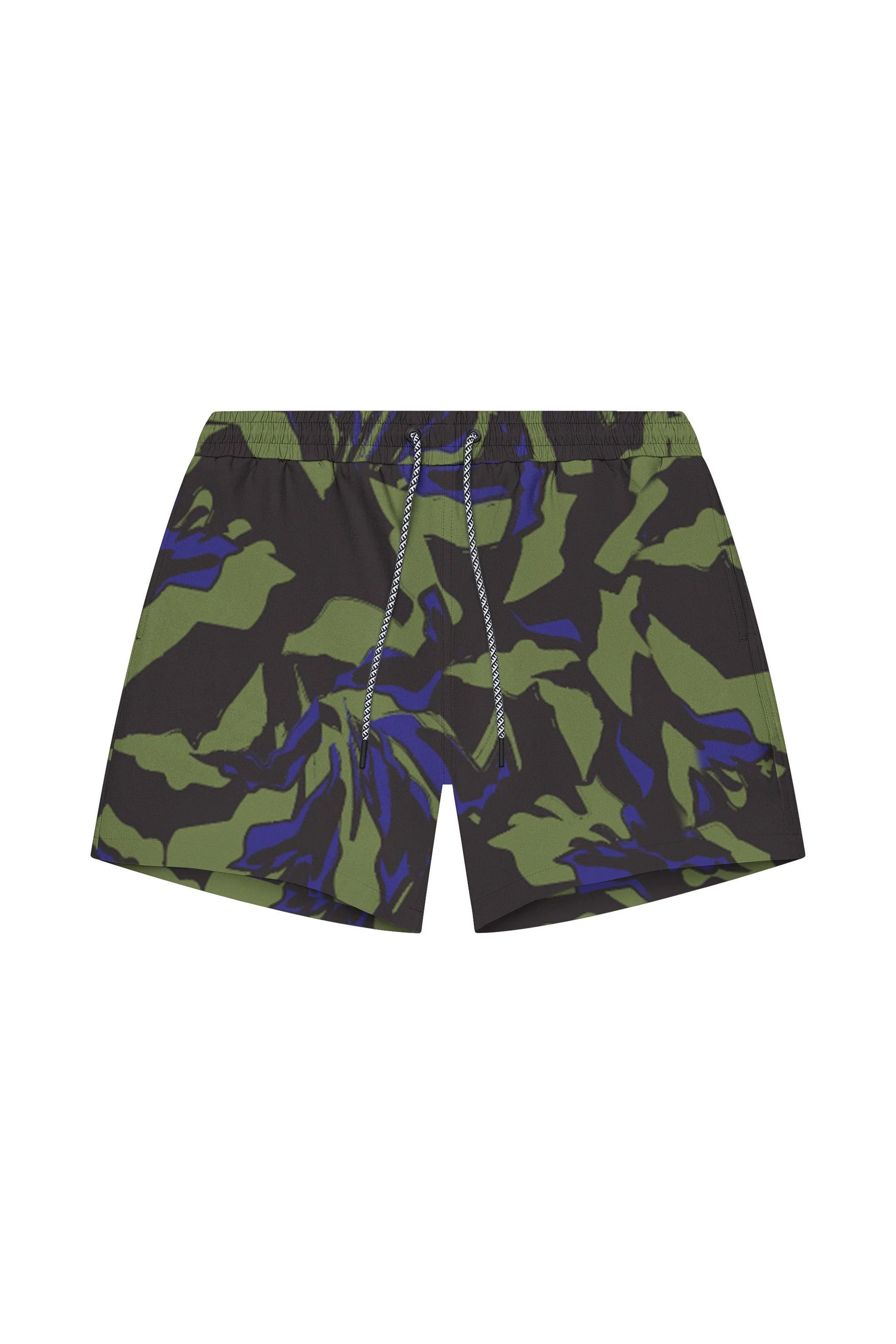 Healthy Tulum 5-Inch Swim Trunk – Green Botanical High-Performance
