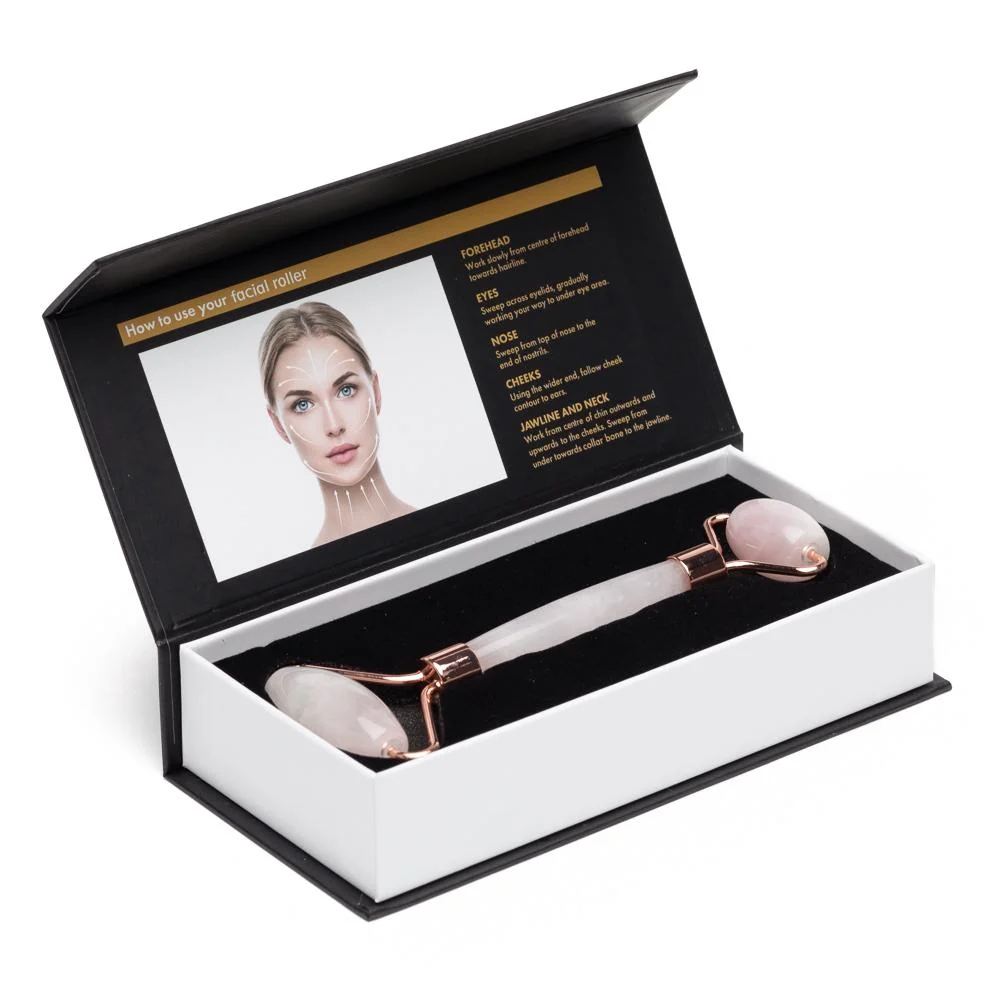 Stylish Rose Quartz Facial Roller for Puffiness World-Class