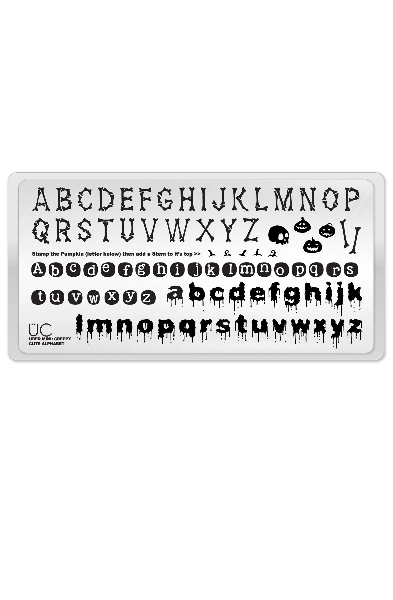 Flexible Creepy Cute Alphabet Elegant