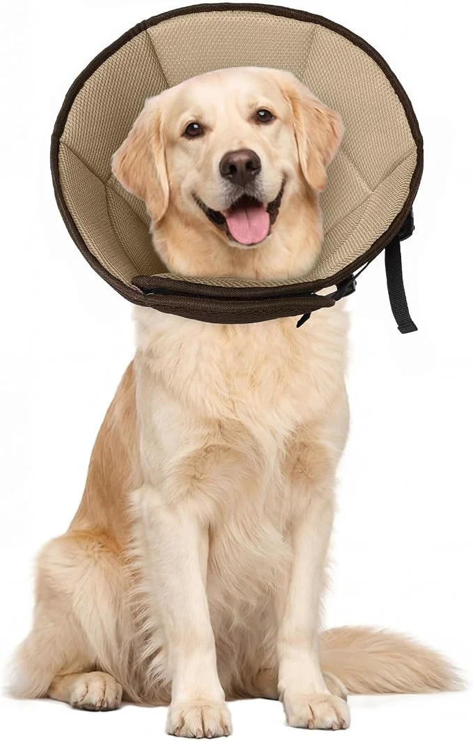 Stylish Dog Cone for Large Dogs After Surgery Soft Dog Cone Collar for Dogs to Stop Smart