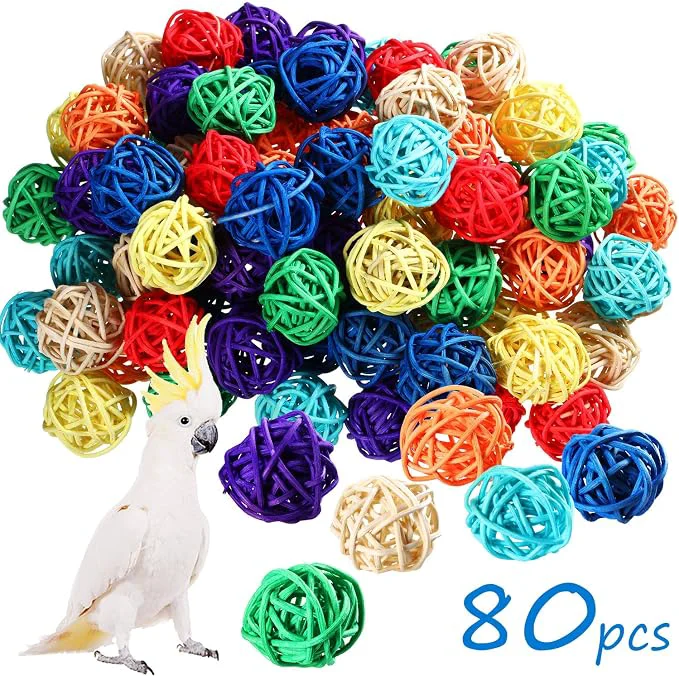 Easy-to-Use Sumind 80 Pieces Parrot Toy Wooden Blocks Bird Chewing Toys Mini Wood Chips High-End