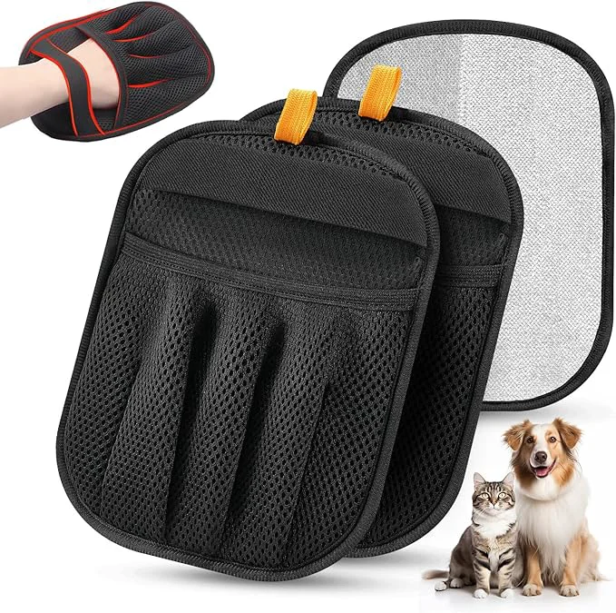 World-Class 2Pcs Pet Hair Removal Glove for Cats Dogs 2025 Newly Upgraded Five-Finger Electrostatic Pet Hair Gloves Reusable Pet Hair Remover Tool for Laundry Couch Carpet Car SeatAbout This Responsible