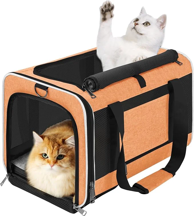 Premium Large Cat Carry Bag Soft Shell Shih-Tzu Pet Transport Crate Big Bunny Rabbit Unique