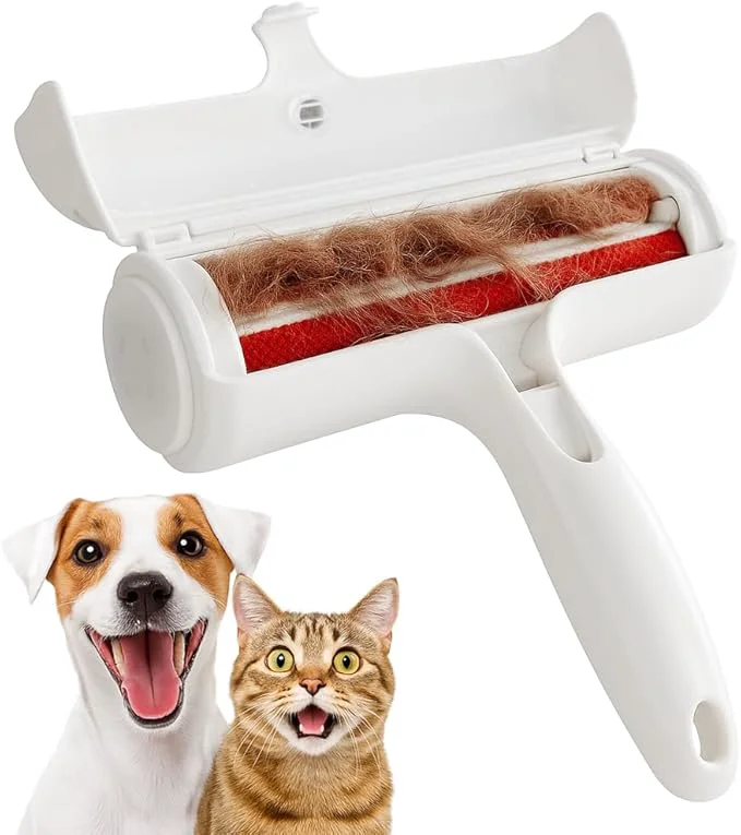 Carefully Designed Nado Care Pet Hair Remover Roller - Lint Roller for pet Hair - Self Cleaning Dog Cat Hair Remover - Remove Dog Cat Hair from Furniture Carpets Bedding Clothing and More. WhiteAbout ThisOverview Effective