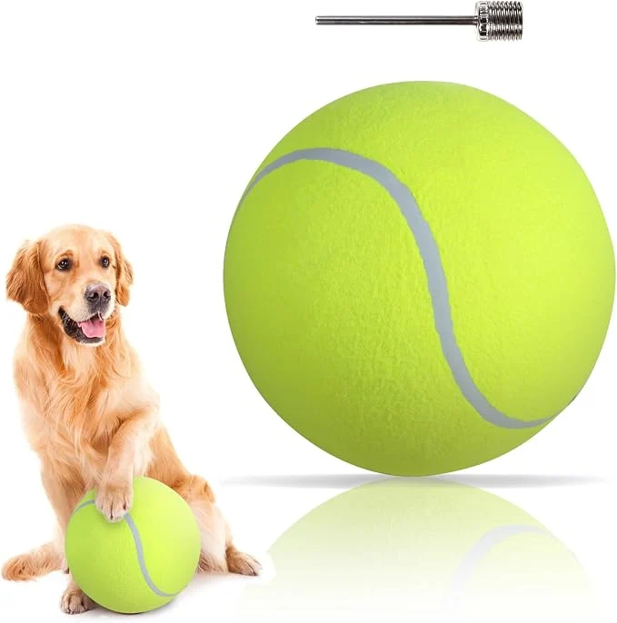 Versatile susu wuwu Giant Tennis Ball for Dogs Yellow Big Tennis Ball for Dog Birthday Natural