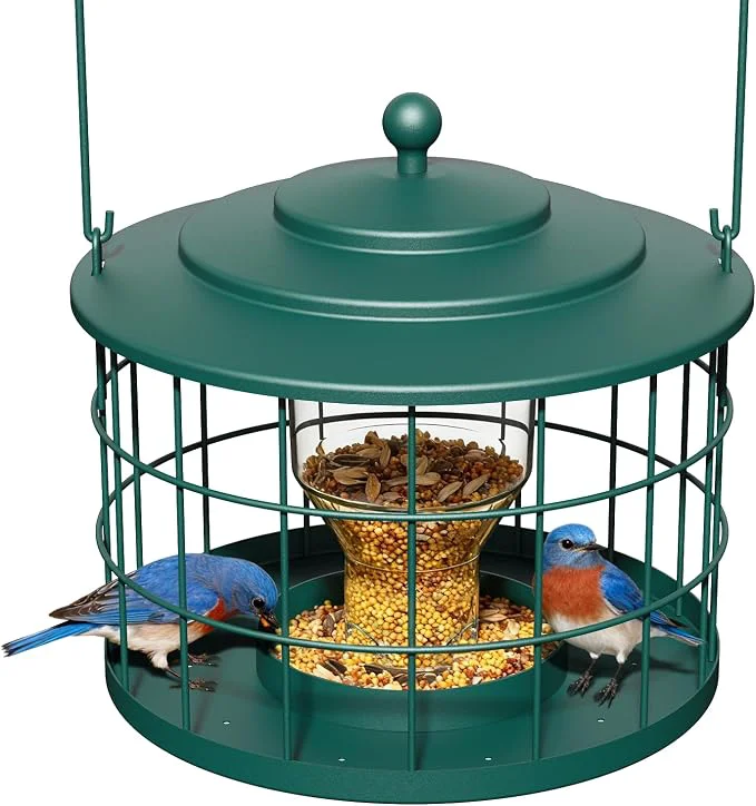 Unique Squirrel Proof Bird Feeder Metal Cage Bird Feeder Modern