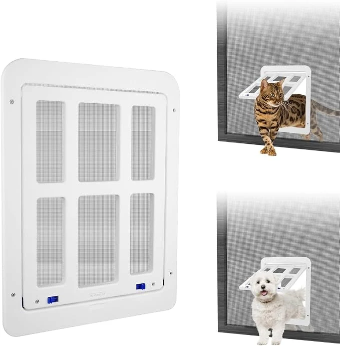 Versatile NAMSAN Cat Screen Door Flap Opening 8.3 x 10.3 inches Doggie Door High-Quality