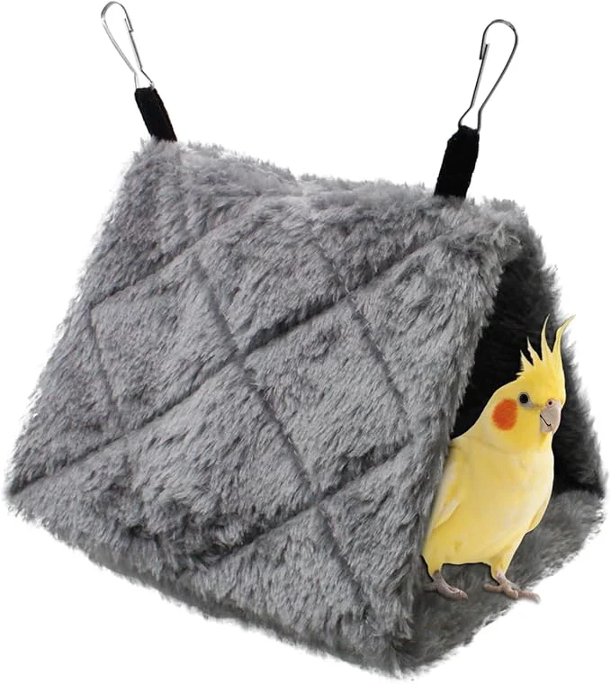 Clean Warm Bird Nest House Shed Hut Parrot Sleeping Bed Hanging Hammock Snuggle Cave Versatile