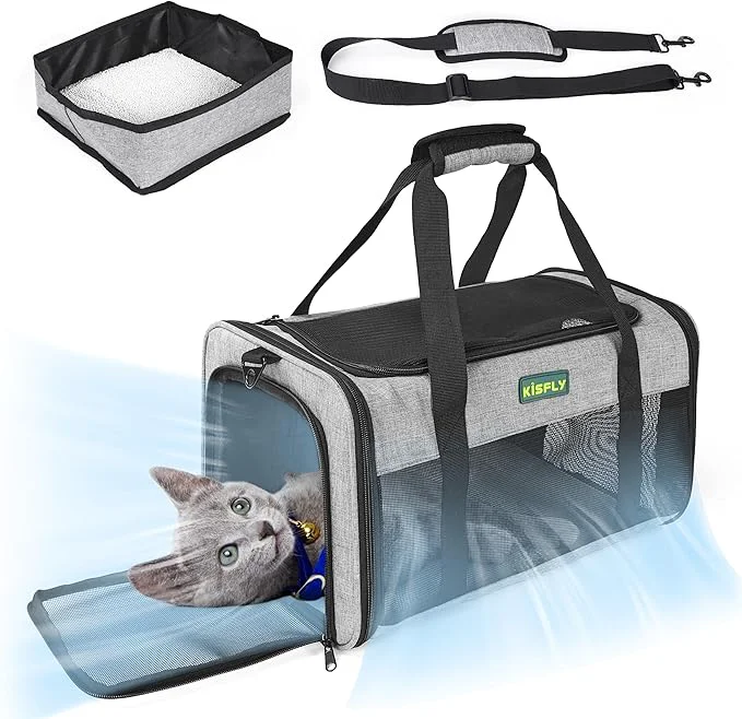 Casual TSA Pet Carrier in Cabin Top-Open Portable Dog Carrier Trusted