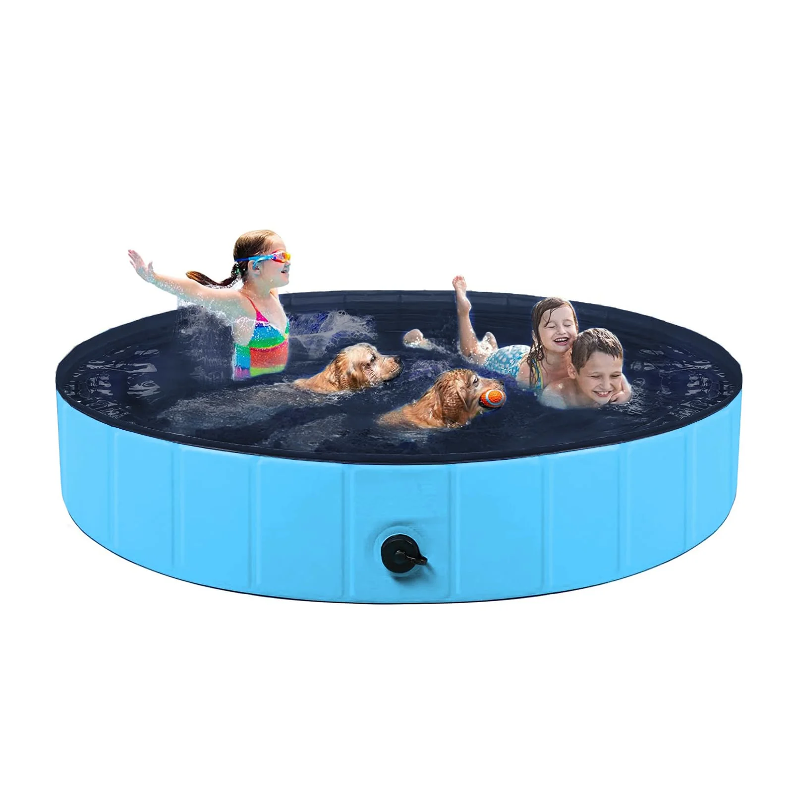 Consistent TMbsfatn Foldable Dog Pool – Large PVC Non-Slip Pet Pool Verified
