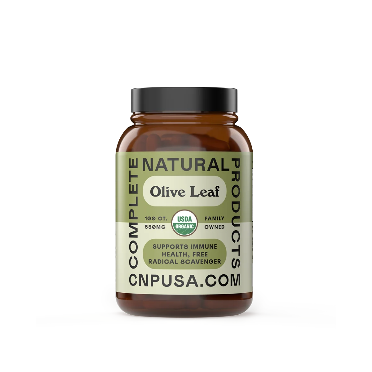Modern Organic Olive Leaf Capsules Eco-Friendly