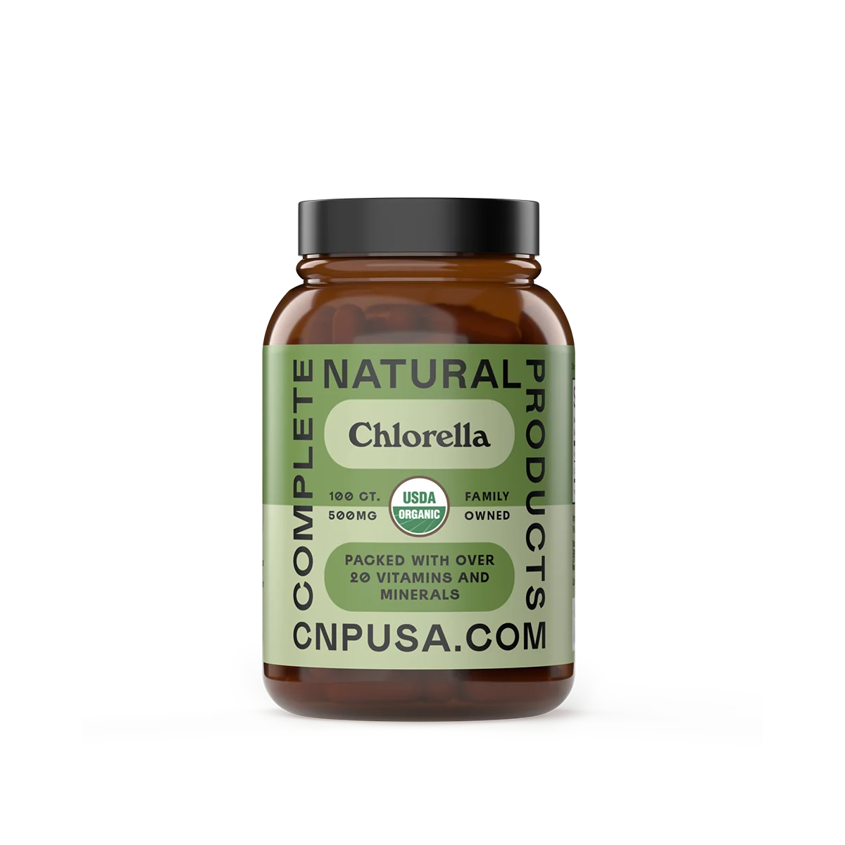 Verified Organic Chlorella Capsules Consistent