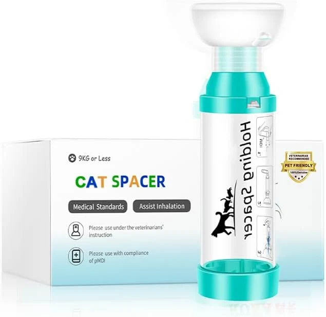 Advanced Cats Aerosol Chamber Inhaler Spacer for Cats and Kittens with Breathing and Delivering Medication Solid