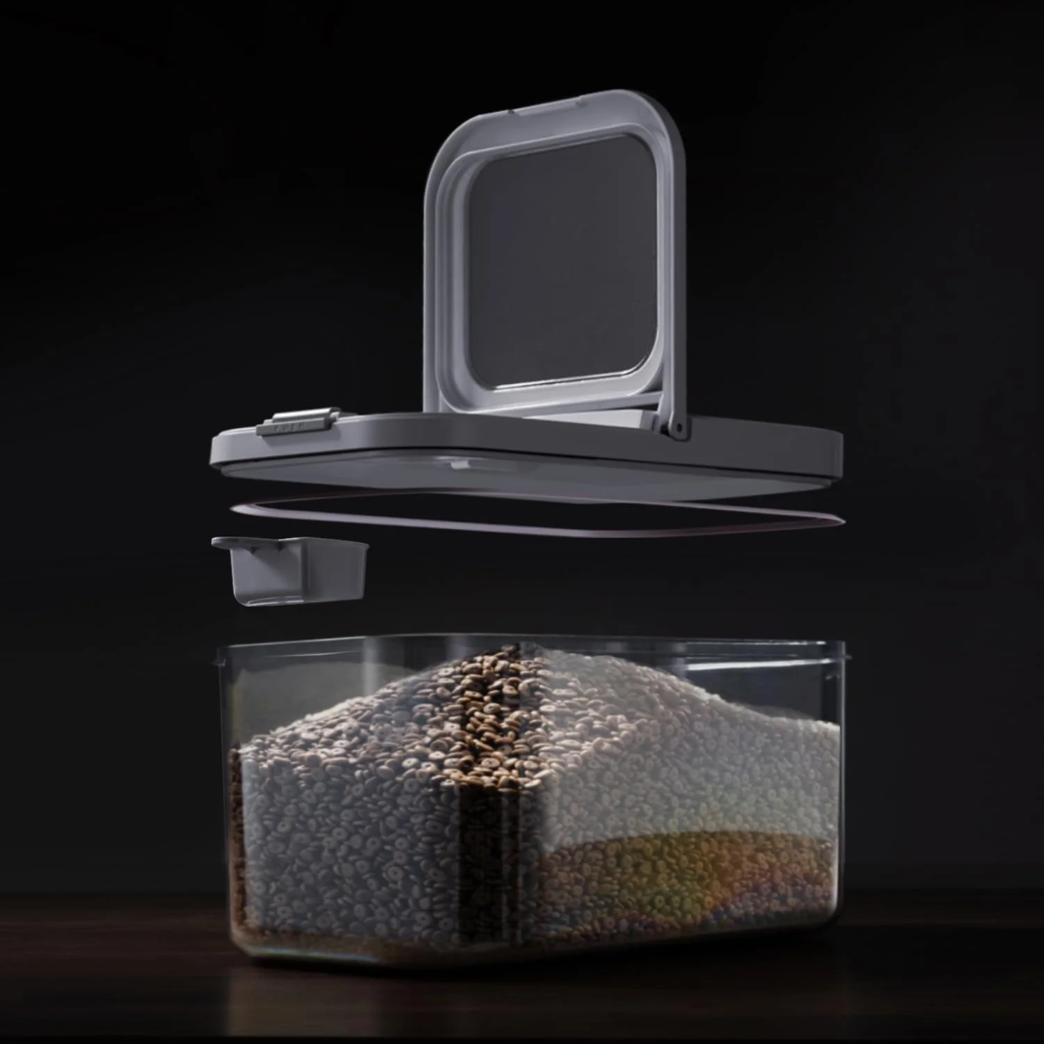 Carefully Designed Dog Food Storage Container - 6l 6kg 10lb Pet Food Storage Containers With Lids Scooper BPA Airtight Storage Containers Store Dry Food For Kitchen Pantry Reusable