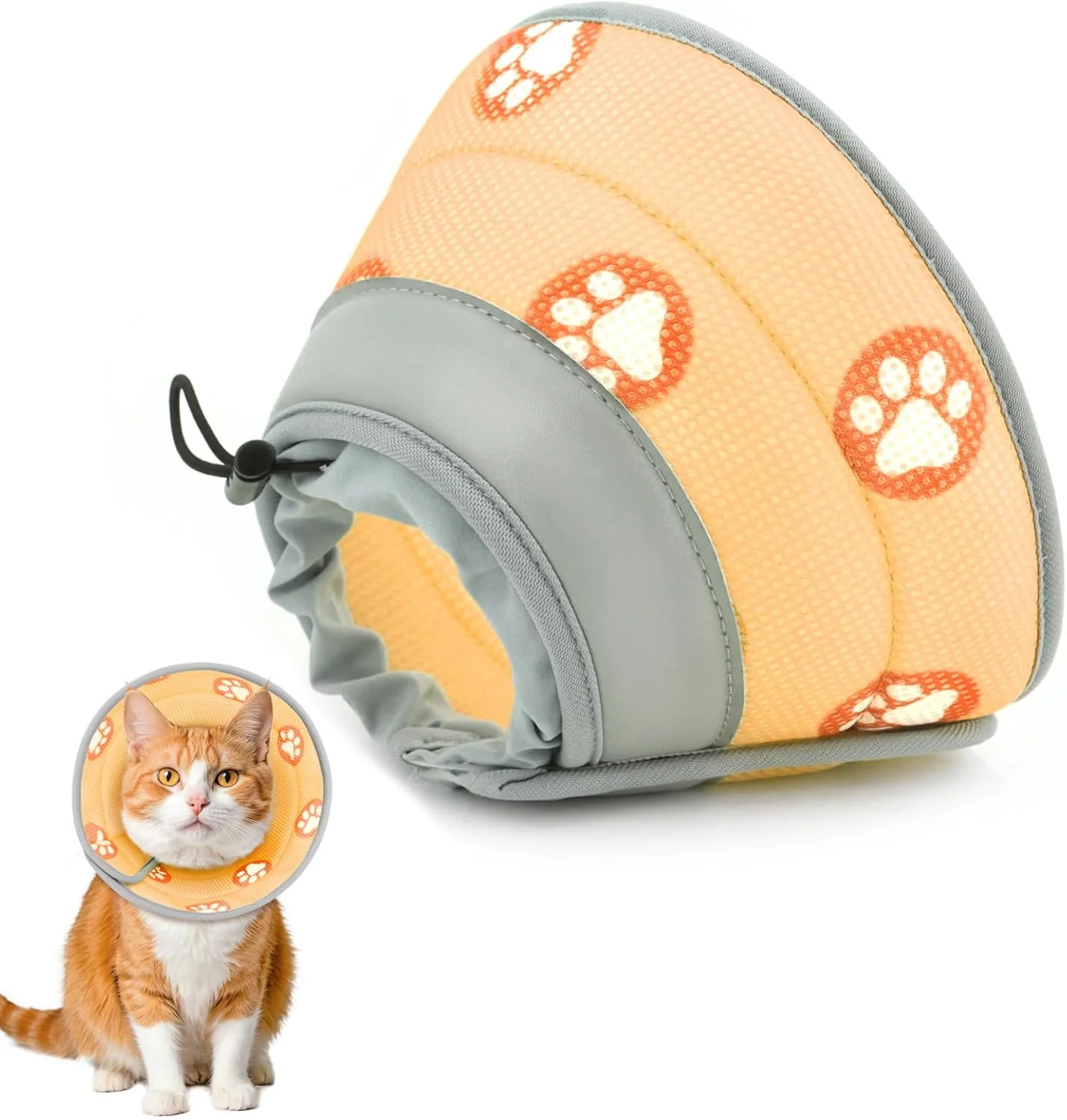 Selected Cat Cone Collar Soft to Stop Licking After Surgery Cat Recovery Collar for Small Large Cats Adjustable Elizabethan Collar Traditional