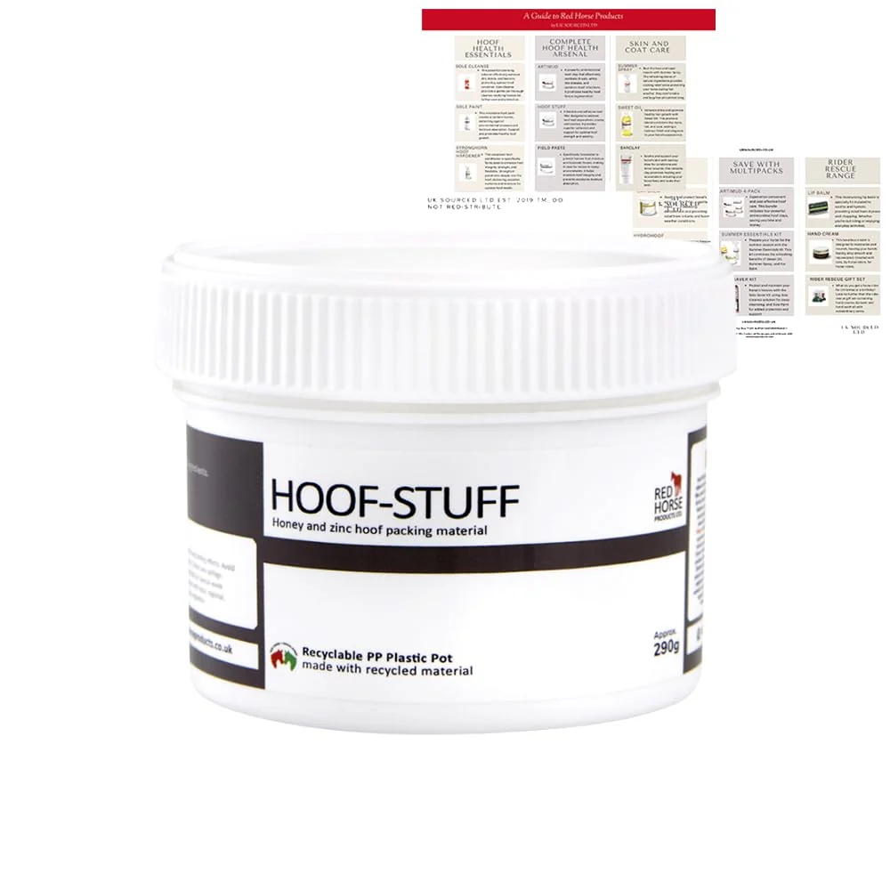 Versatile Red Horse Products Hoof-Stuff 290g – Natural Hoof Care Pack for Healthy Hooves Clean