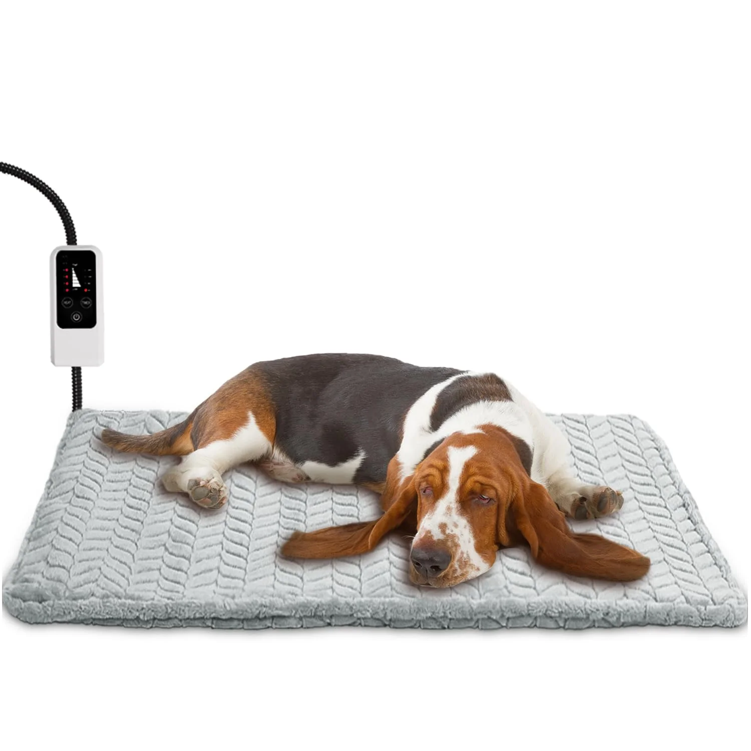 Verified Heeyoo Pet Heating Pad Adjustable Temperature with Timer Waterproof Chew-Resistant Cord 28x16 inches Dependable
