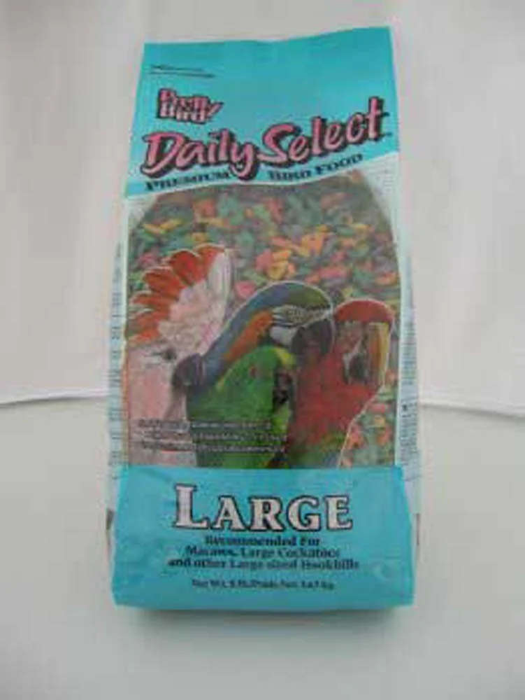 Authentic Pretty Bird Daily Select Premium Bird Food Large 8 lb for Cockatoos Macaws Pretty Bird Prestigious