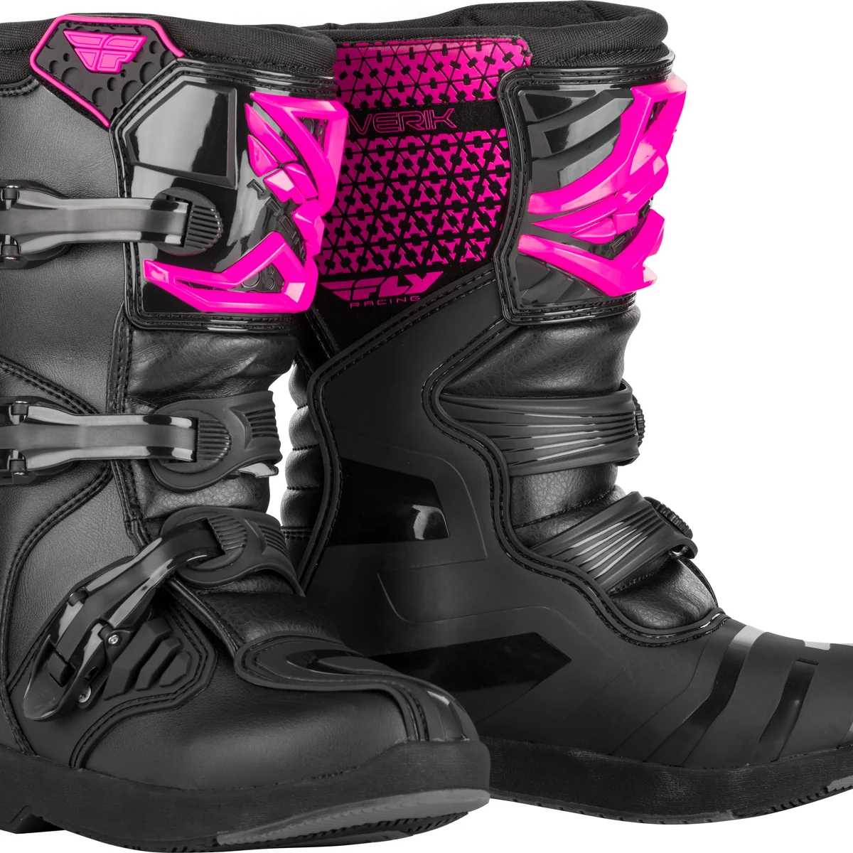 Environmentally Friendly Youth Maverik Boots Pink Black Sz 06 Verified