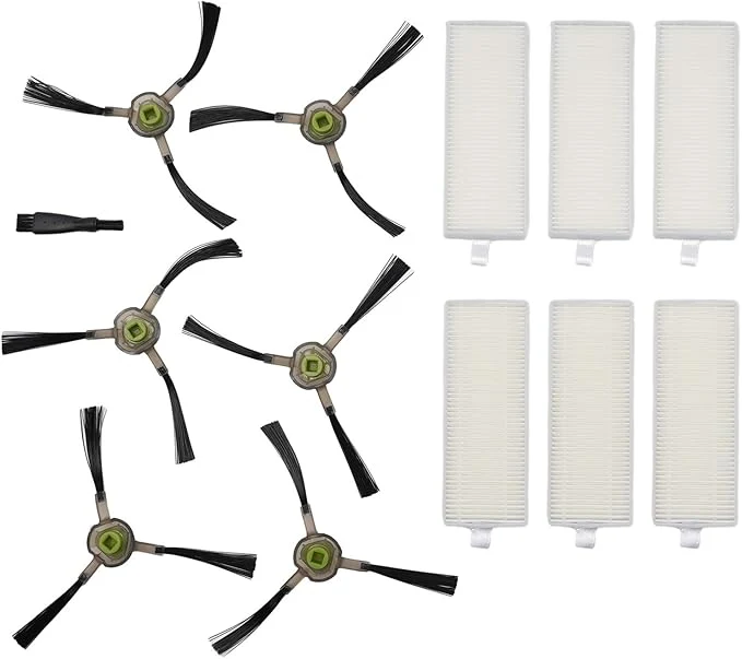 Authentic Side Brush and Filter Kit for Life K2 K3 K4 K5 and M210 M210S M210B M213 Robot Vacuum Cleaner 6 Filters 6 Side Brushes Cleaning BrushAbout This Top-Quality
