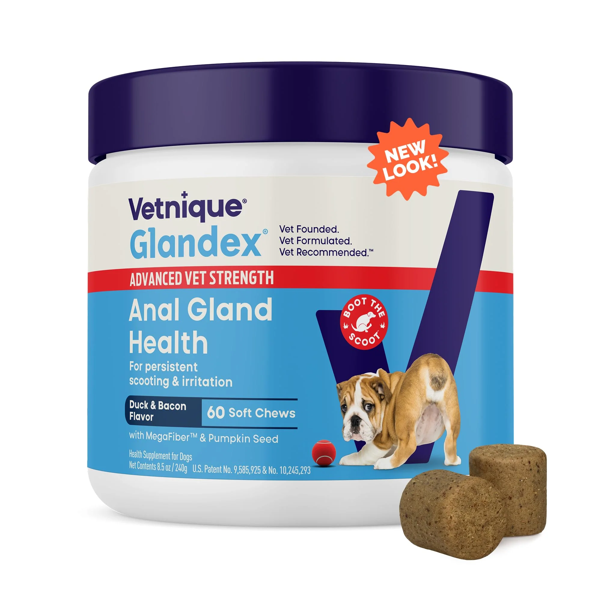 Minimalist Vetnique Glandex Anal Gland Soft Chews for Dogs – Pumpkin Probiotics Digestive Enzymes 60 ct First-Class