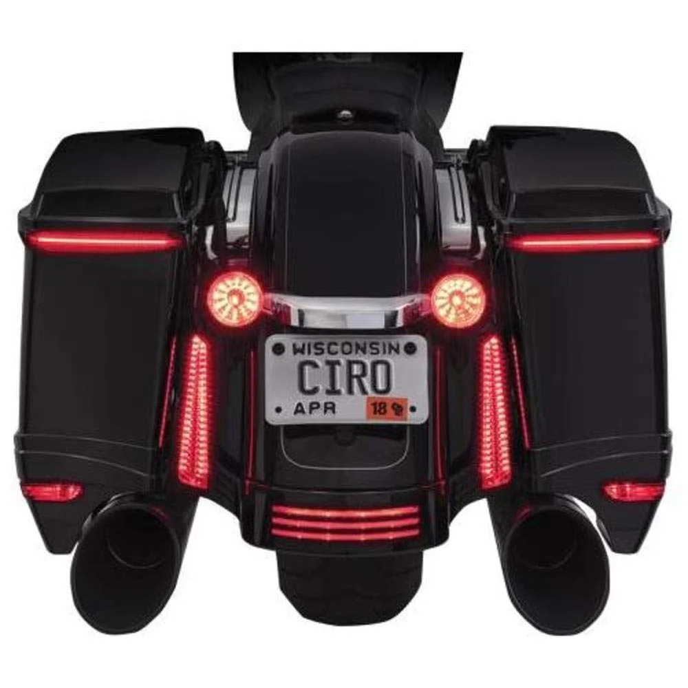 Authentic Ciro3D - Bag Blades - with CAN Bus Controller - Amber Turn Signals Stylish