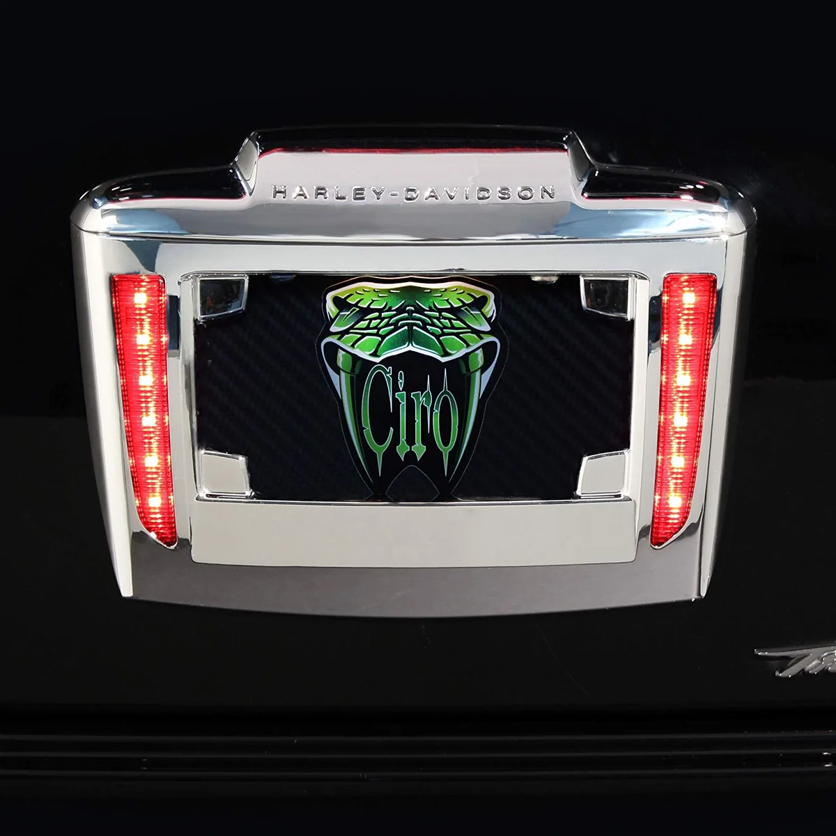 Environmentally Friendly Ciro3D - License Plate Frame - '09 Trike - Chrome Refined