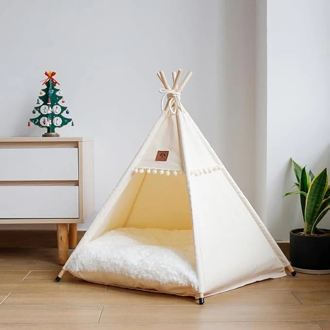 Enhanced Modern Minimalist Upgraded Pet Tent House for Cats Dogs 4-Season Universal Removable Washable Breathable Indoor Outdoor Pet BedAbout ThisOverview Convenient