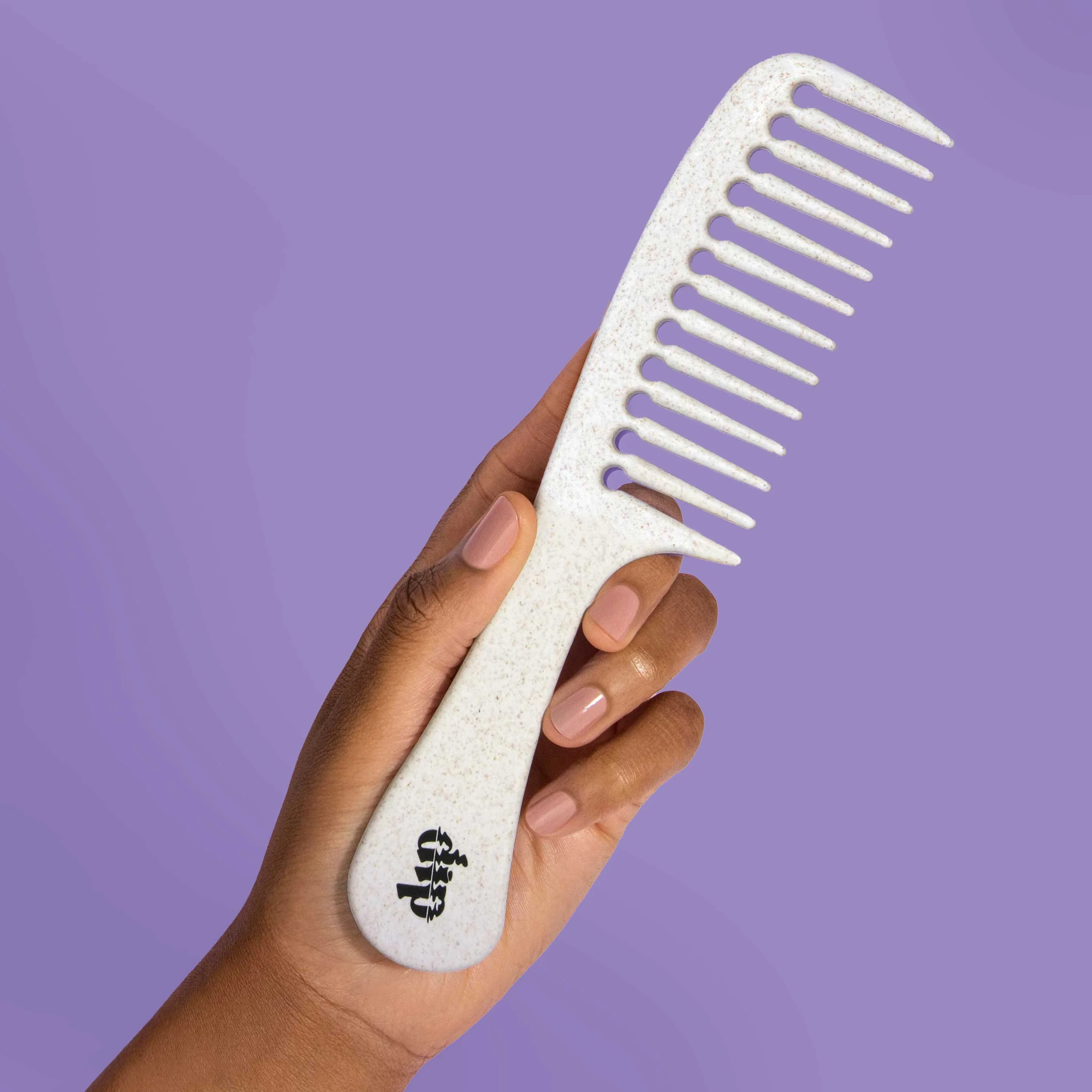 Eco-Friendly Dip Full Size Detangling Comb Curly or Hi-Volume Hair Refined