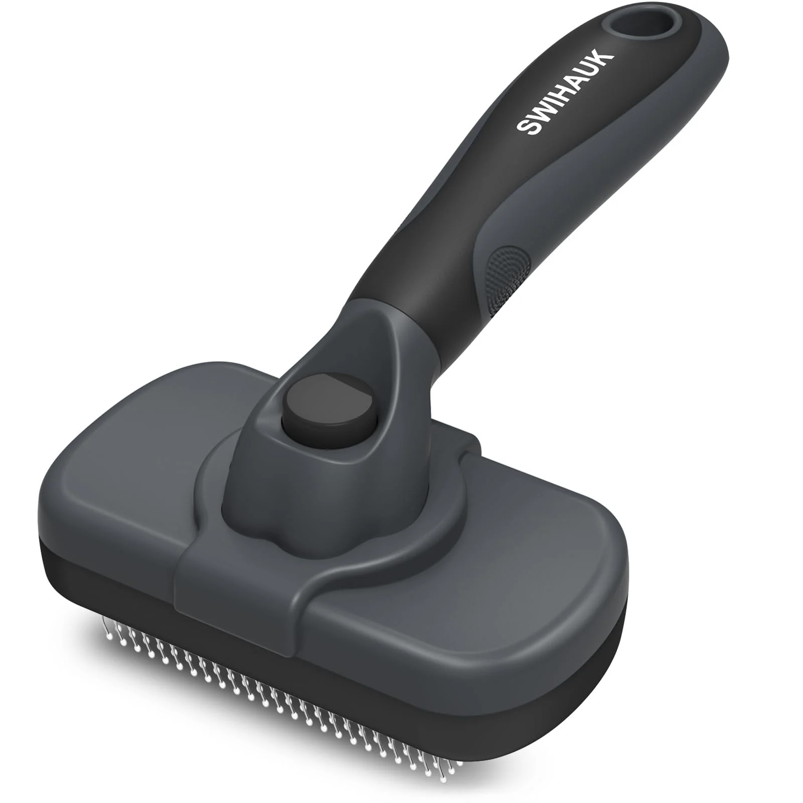 Certified Swihauk Self Cleaning Slicker Brush — Skin-Friendly Deshedding Grooming Tool for Dogs Cats High-Performance