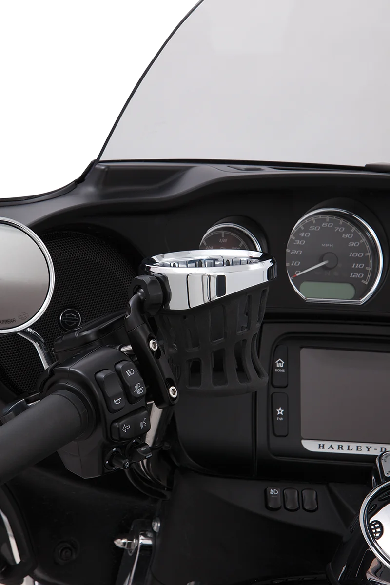 Dependable Ciro Drink Holder - Perch Mount - Chrome Black 50411 Easy-to-Use