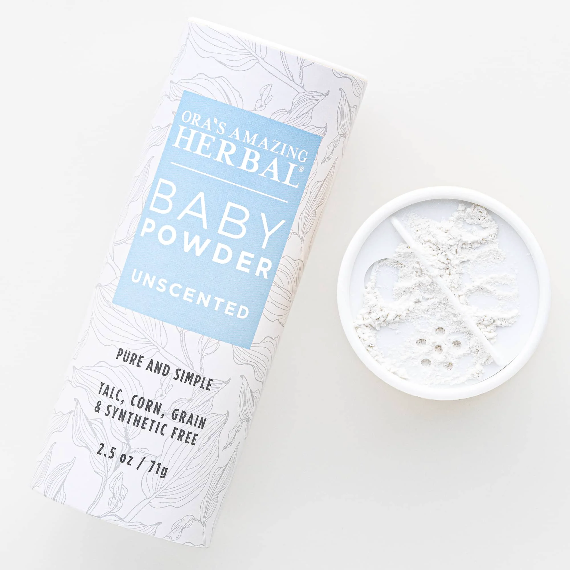 Breathable Talc Baby Powder Unscented Corn Exceptional