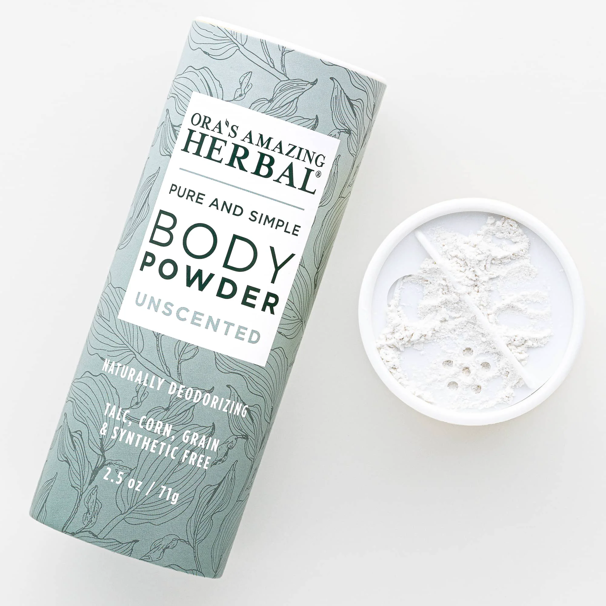 Stylish Talc Body Powder Unscented Relaxed
