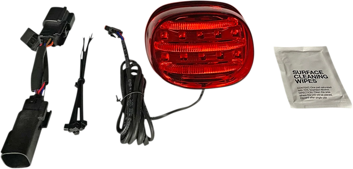 Secure Custom Dynamics Mini Taillight - Red PB-ELIMTL-BCM-R Prestigious