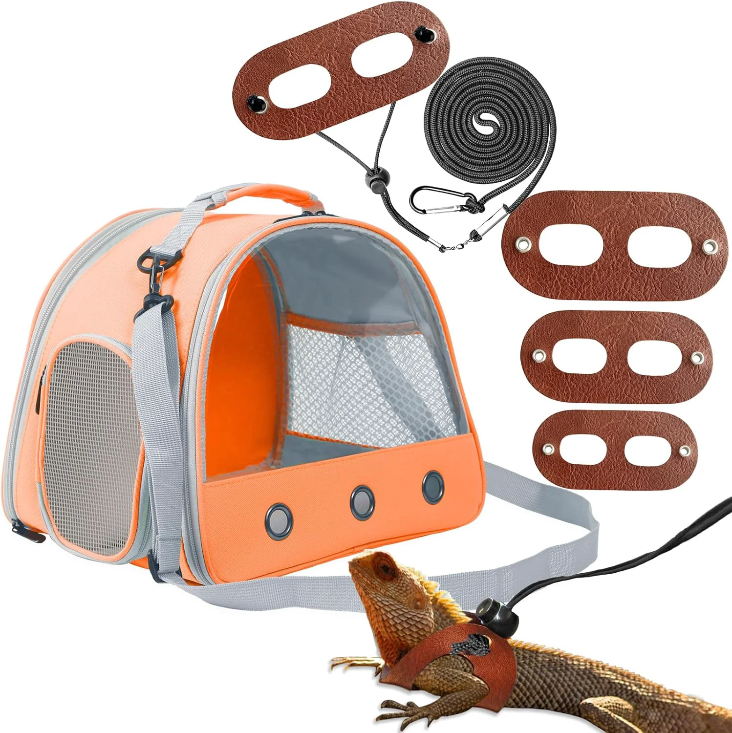 Superior Guinea Pig Carrier Guinea Pig Carrier for 2 Reptile Travel Carrier for Lizards Sugar Glider Hedgehog Rat Parrot Birds Easy-to-Use