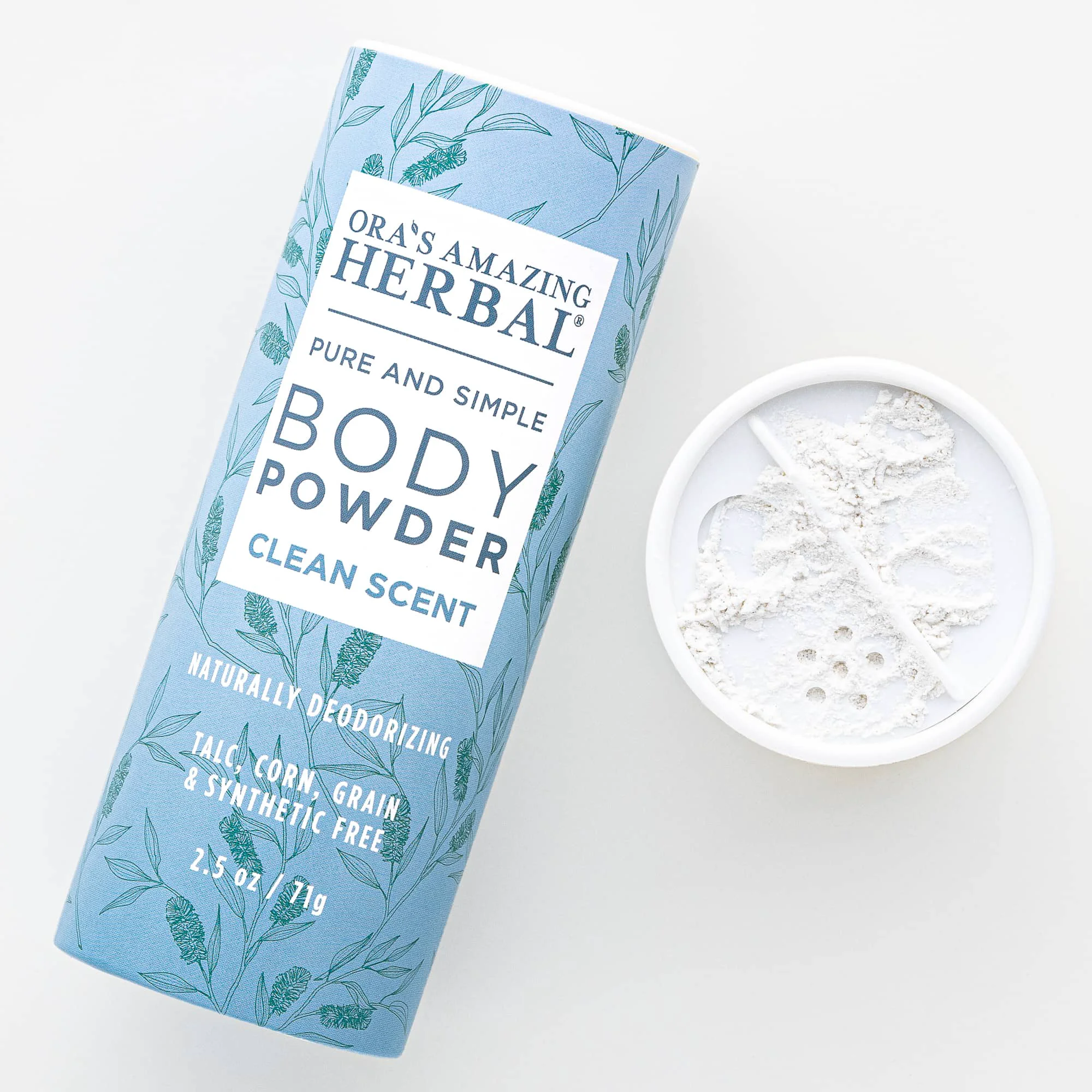 Pure Talc Body Powder Clean Scent Efficient