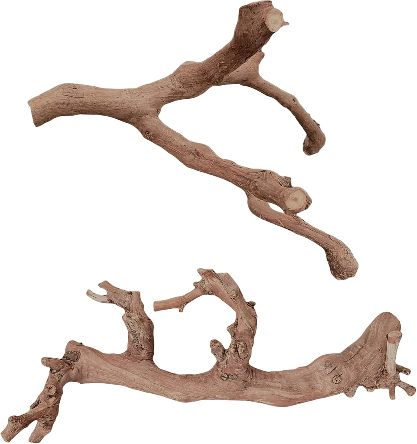 Clean BNOSDM 2PCS Reptile Wood Branches Decor Lizard Habitat Decoration Snake Climbing Branch Accessories Terrarium Tree Trunk Ornament for Bearded Dragon Gecko Frog Chameleon Spider Official