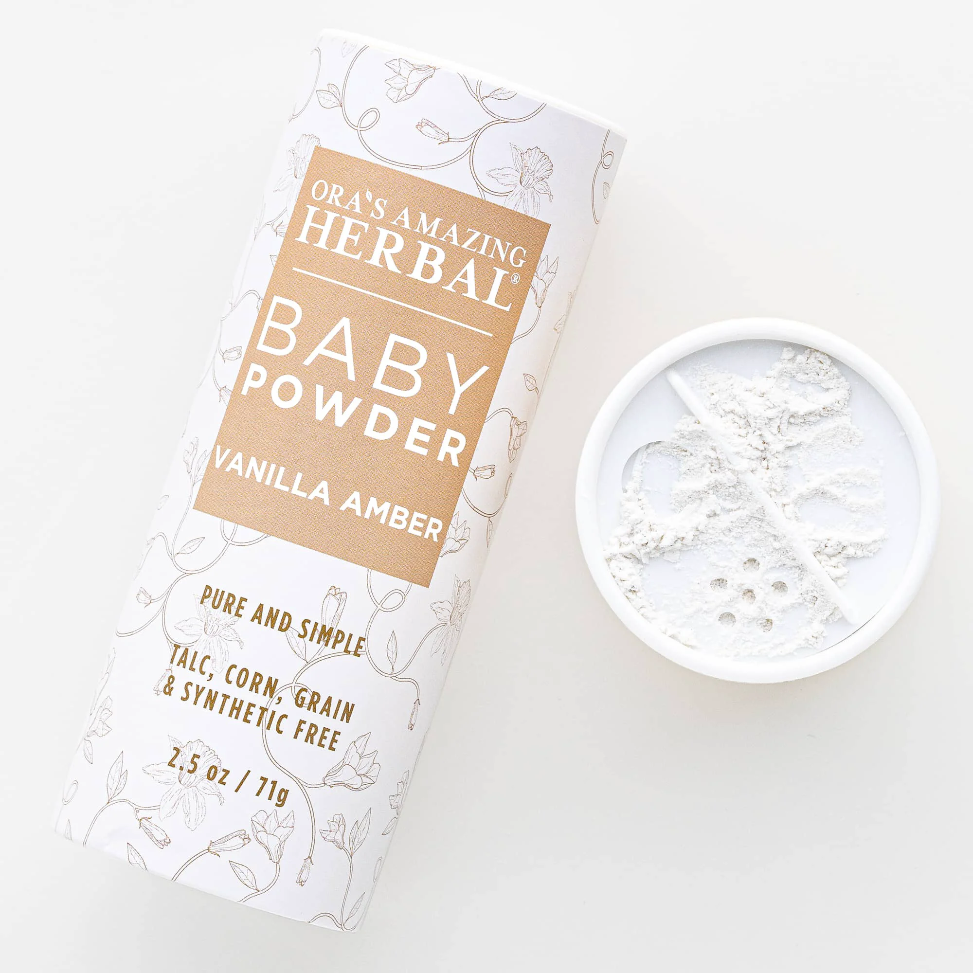 Durable Talc Baby Powder Vanilla Amber Specialty