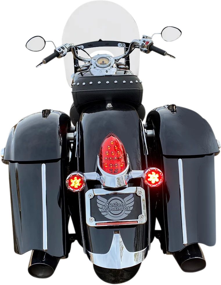Exclusive Custom Dynamics ProBEAM Bullet Ringz LED Turn Signals - Chrome Red PB-BR-RR-IND-CR Secure