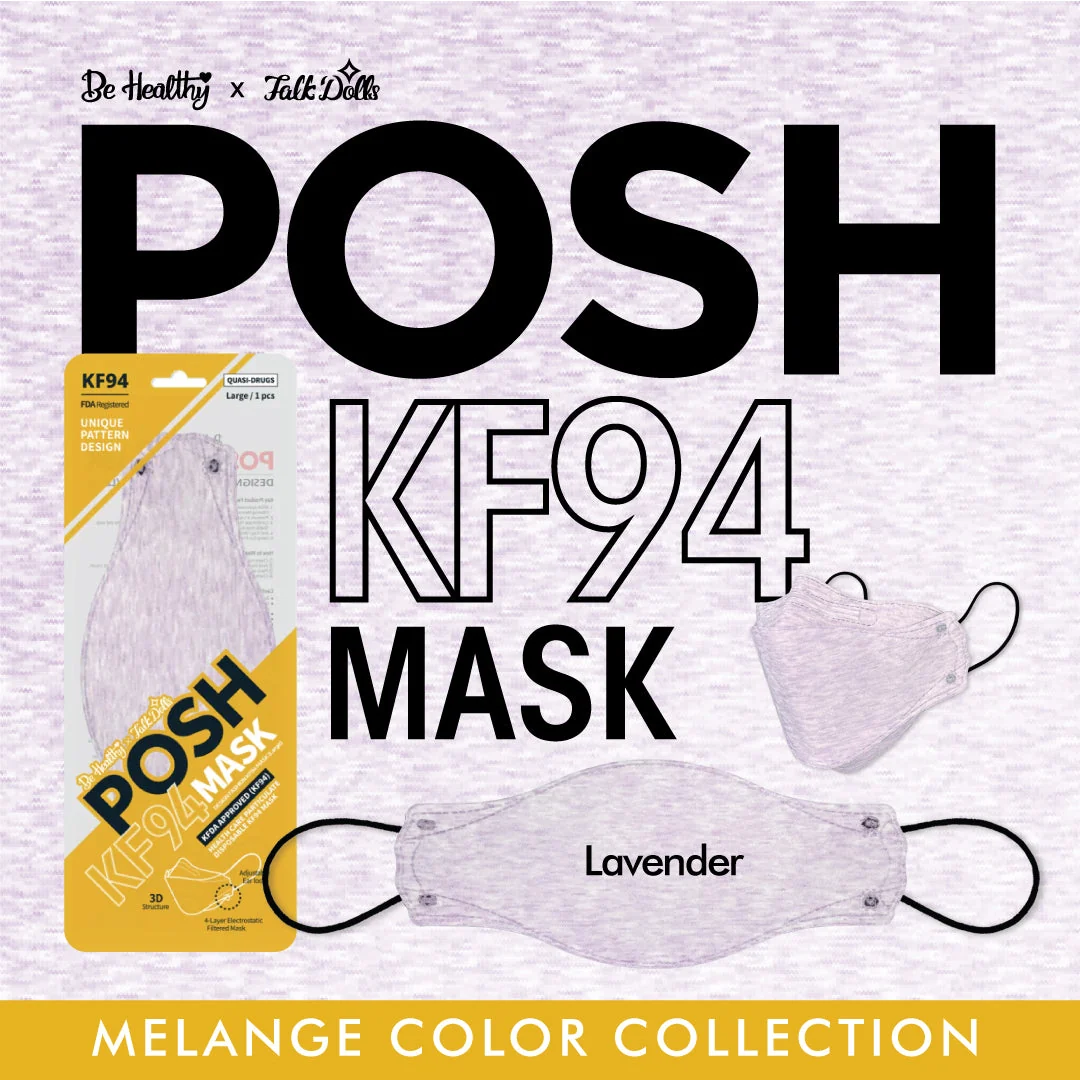 Dependable POSH KF94 Mask Melange Lavender C09 Elite