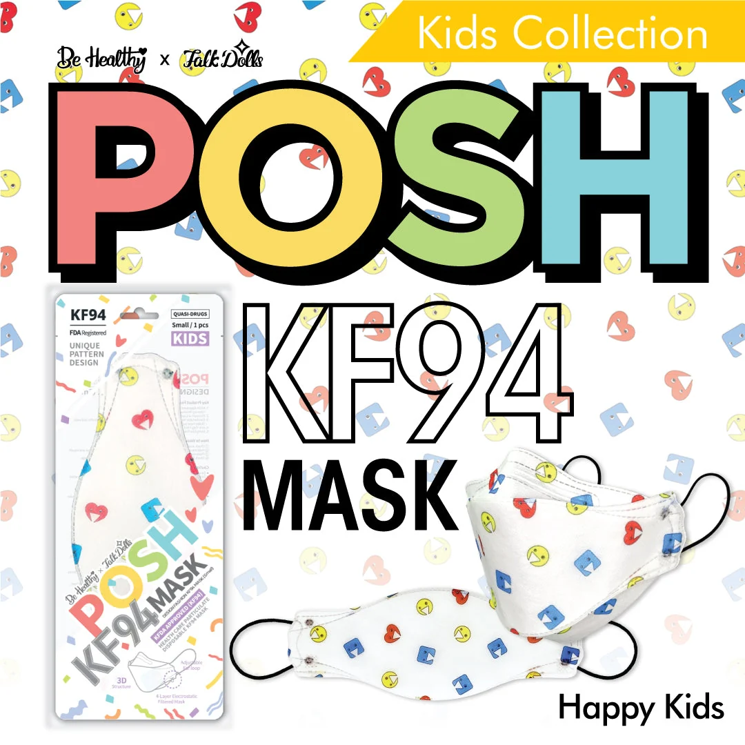 Responsible POSH KF94 Small Mask Happy Kids KA01 Smooth
