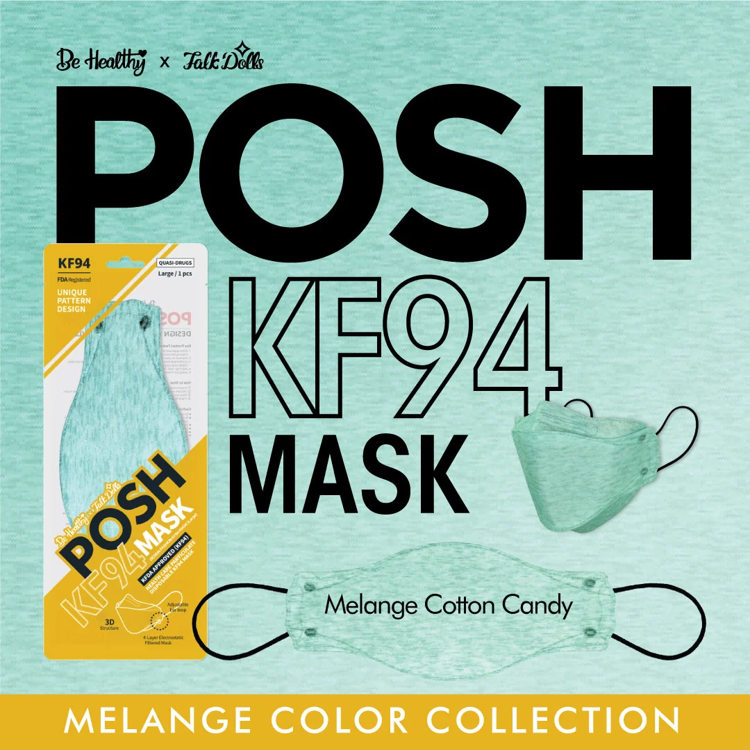 Clean POSH KF94 Mask Melange Cotton Candy C04 Fine Crafted