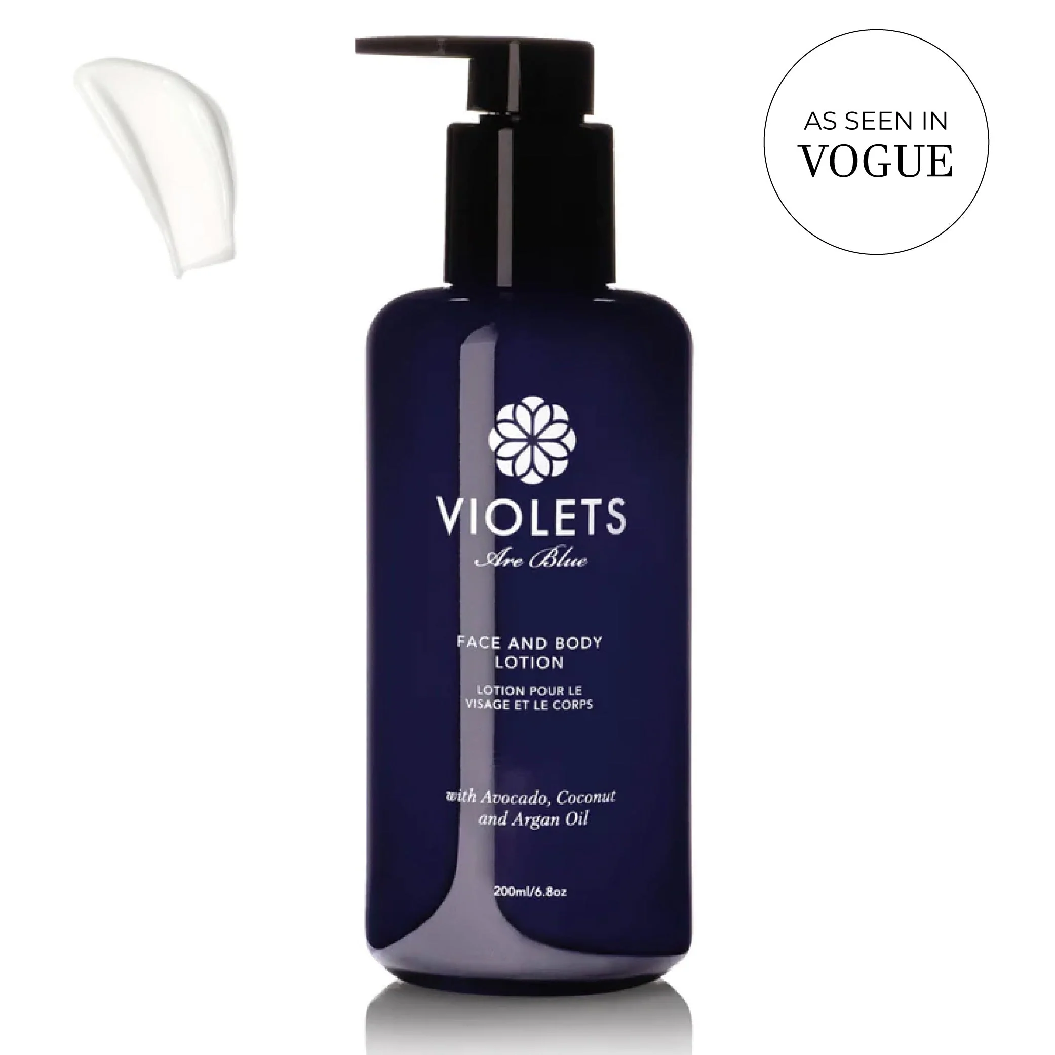 Easy-to-Use Face and Body Lotion with Argan and Avocado oil. High-End