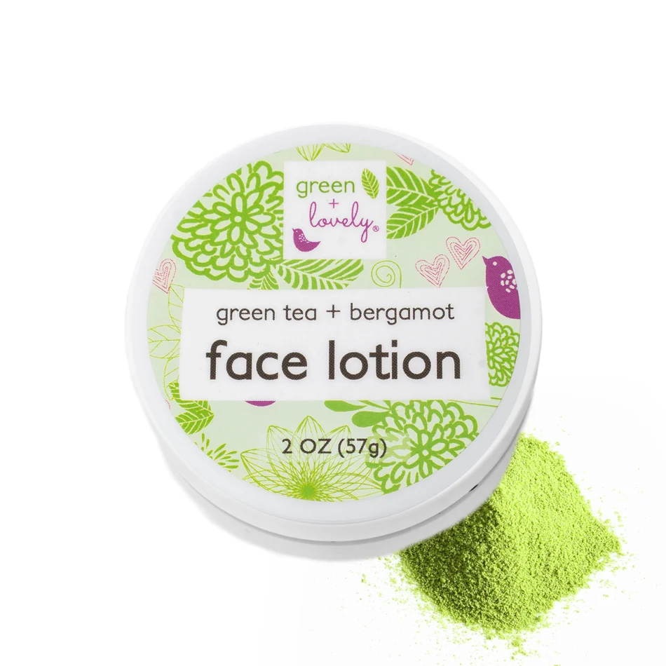 Selected GREEN TEA Face Cream Lotion - Anti-aging and Acne prone skin Detailed