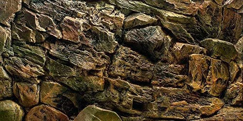 Certified Rock Wall Aquarium Background Poster PVC Fish Tank Decor Landscape 24 36 48 72 72 x 30 183 x 76cm Prestigious