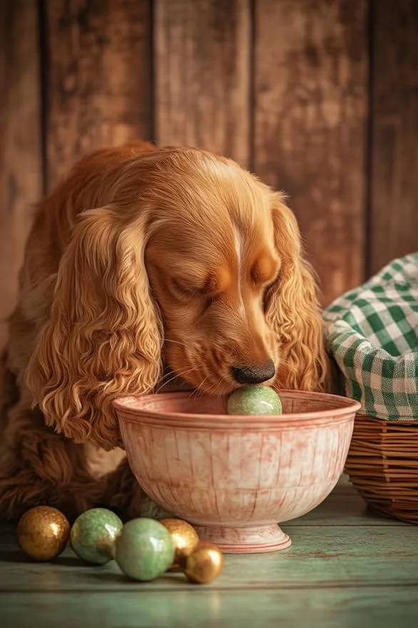 Functional LTCZ Cocker Spaniel Sniffing Easter Eggs Diamond Art Painting Kits for Adults Animal 5d Diamond Painting Dots Art Kits for Adults Beginner Home Wall Decor 12 16InchAbout ThisOverview Enhanced