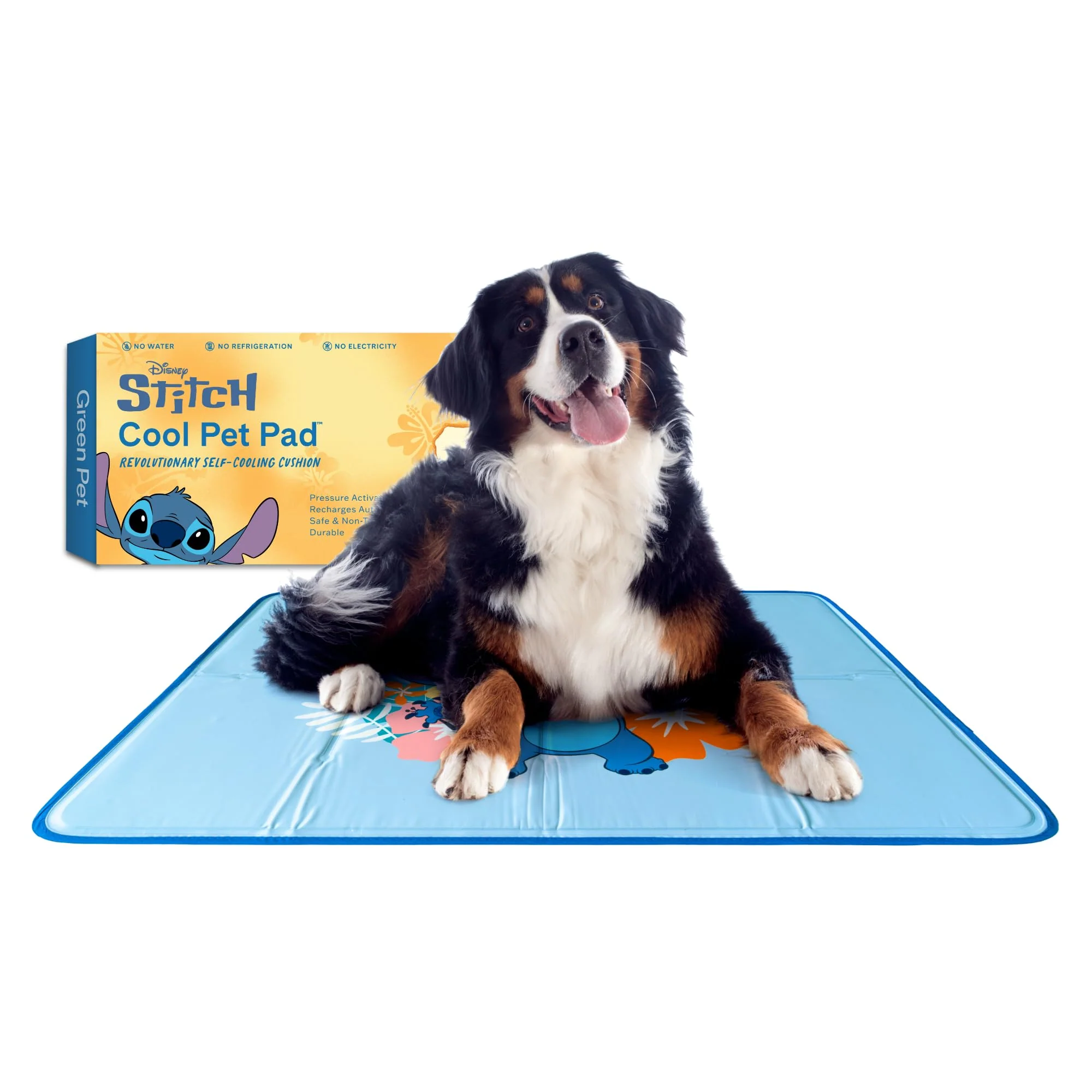 Eco-Friendly The Green Pet Shop Cool Pet Pad Extra Large – Stitch Self-Cooling Mat for 80 lb Dogs Cats Innovative